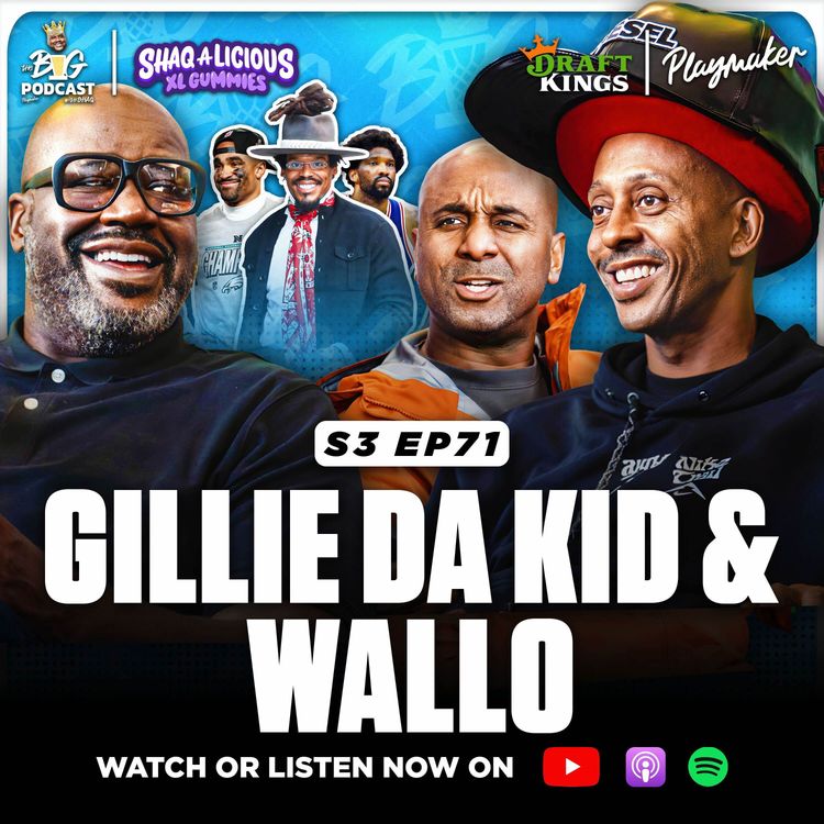 cover art for Gillie & Wallo Ride Shaq’s Roller Coaster? Talk Cam Newton BEEF + Embiid Missing Beginning Of Season