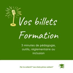 cover art for Vos billets formation