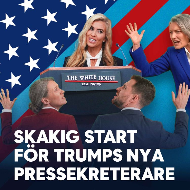 cover art for Skakig start för Trumps nya pressekreterare