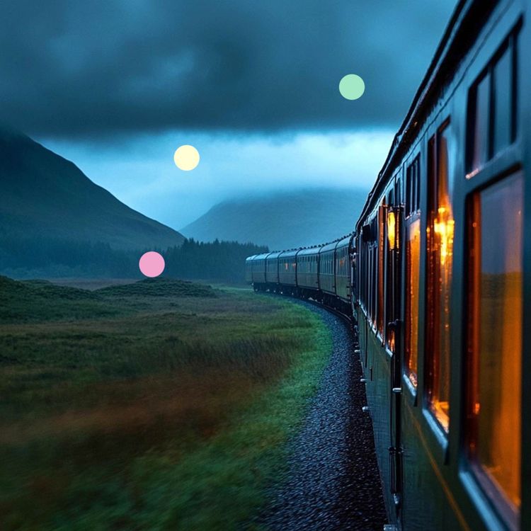 cover art for Night Train Through Scottish Highlands