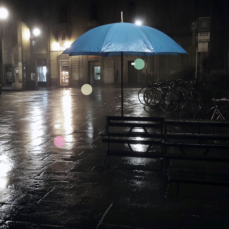 cover art for Regen unter einem Regenschirm | Gleichmäßiger leichter Regen