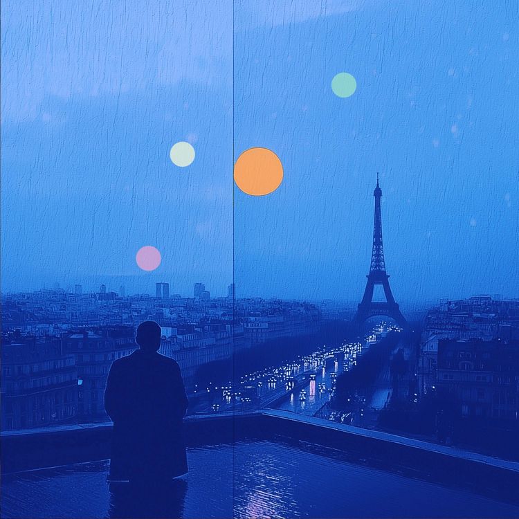 cover art for 真夜中の雨のパリ | 街を見下ろす ASMR シャワー