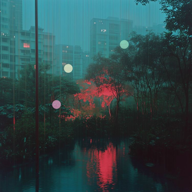 cover art for 香港のモンスーンの夜 | 郊外の激しい雨