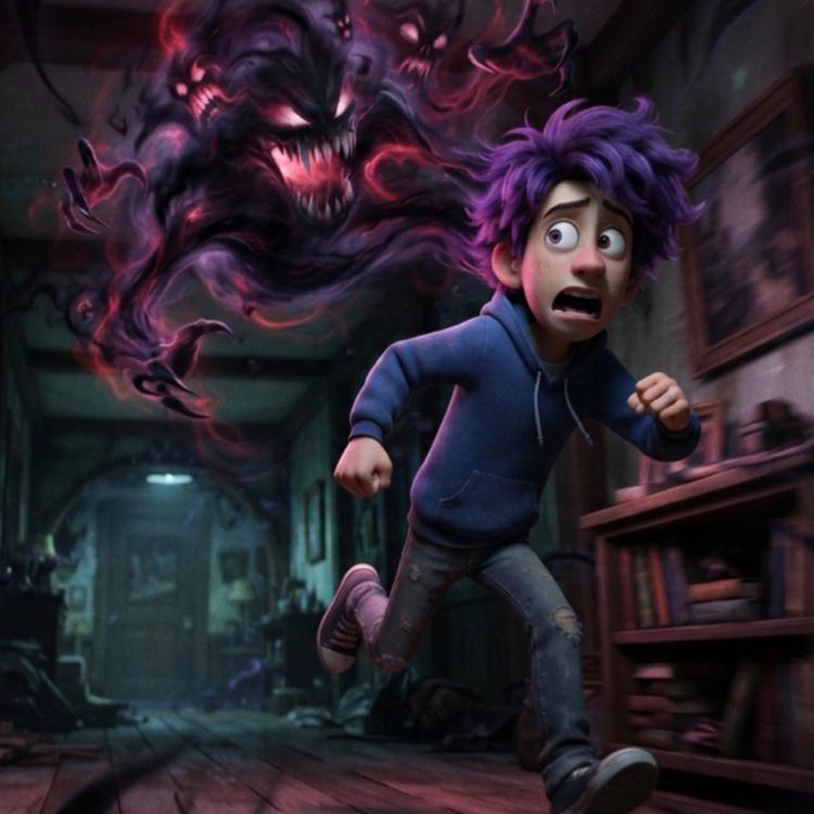 cover art for Running from the monster inside 