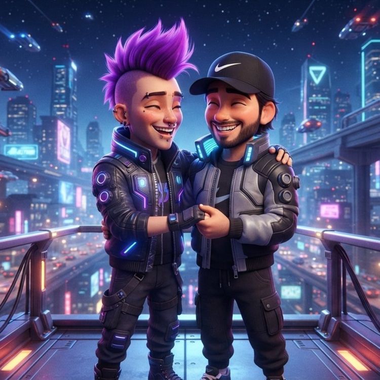 cover art for Neon Hearts (Touch The Sky) Gay Edition