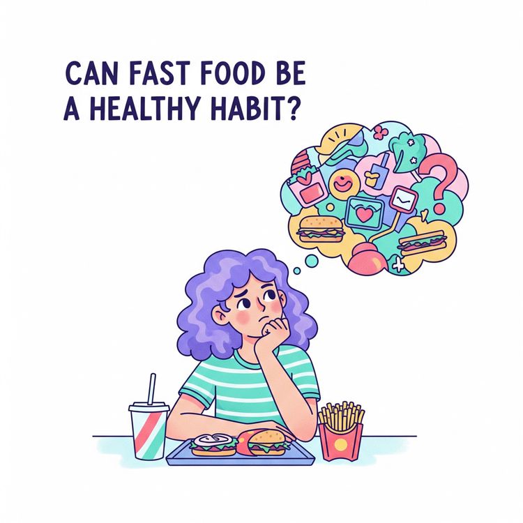 cover art for English Podcast - Can Fast Food Be A Healthy Habit?