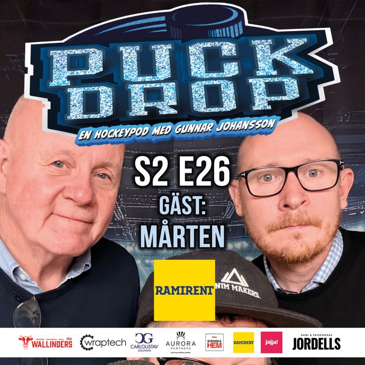 cover art for S2EP26. Leksand ut... Kvartsfinaler... NHL... Gäst Mårten från Ramirent.