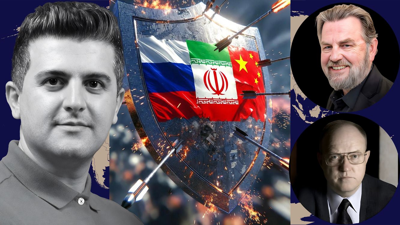 cover art for Larry C. Johnson & Col. Larry Wilkerson: Russia & Iran to Build a WAR SHIELD — China Just Stepped In