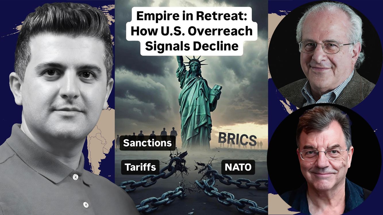 cover art for Richard D. Wolff & Michael Hudson: Warning Signs: The U.S. Is Losing on Every Front