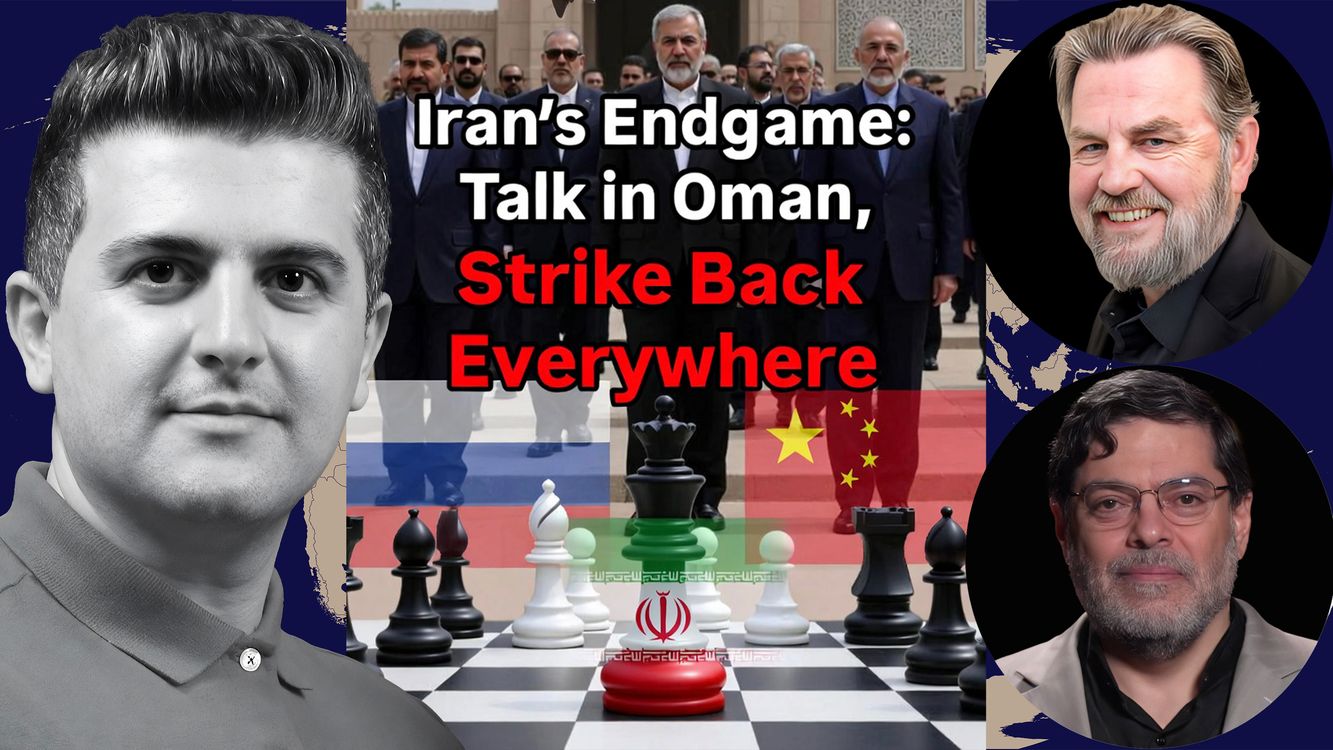 cover art for Mohammad Marandi & Larry C. Johnson: U.S. & Iran on the Brink as Critical Negotiations Unfold LIVE