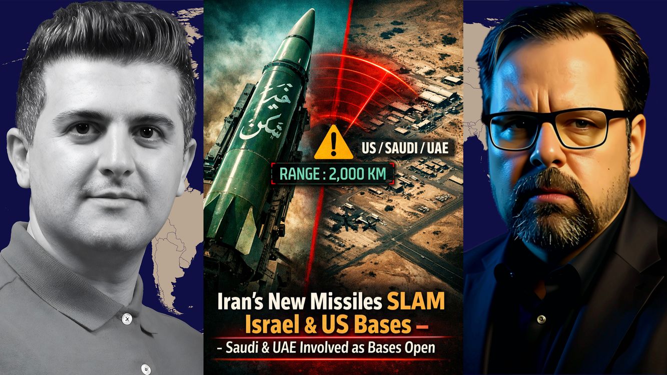 cover art for Mark Sleboda: Iran’s New Missiles SLAM Israel & US Bases - Saudi & UAE Involved as Bases Open