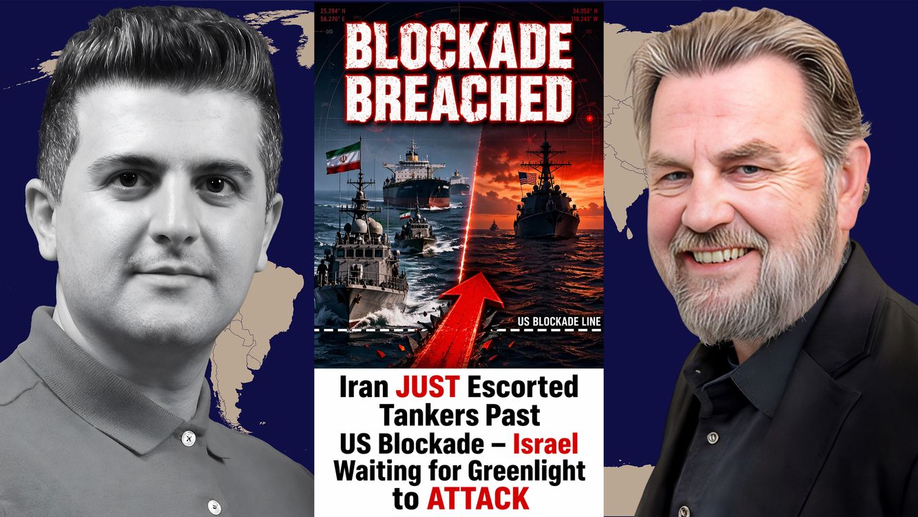 cover art for Larry Johnson: Iran JUST Escorted Tankers Past US Blockade – Israel Waiting for Greenlight to ATTACK