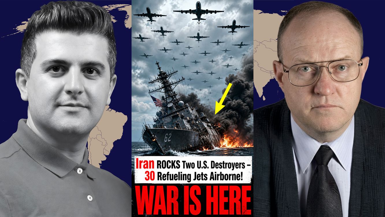cover art for Col. Larry Wilkerson: Iran ROCKS Two U.S. Destroyers – 30 Refueling Jets Airborne! WAR IS HERE
