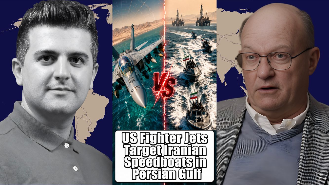 cover art for Col. Larry Wilkerson: US Fighter Jets Target Iranian Speedboats in Persian Gulf