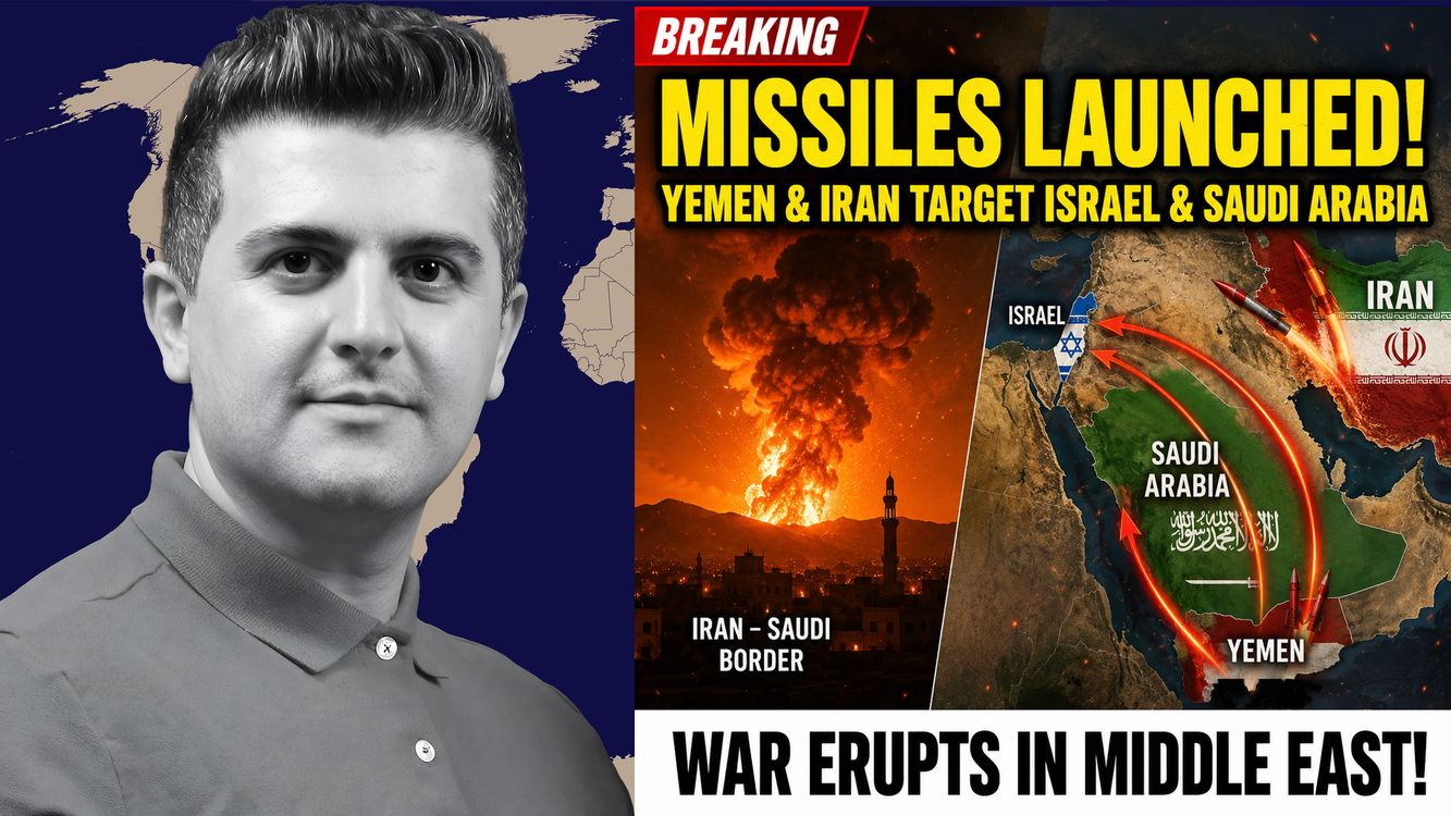 cover art for Nima R. Alkhorshid: URGENT: Iran & Israel Trade Blows – Yemen Launches, Iran Hits Saudi