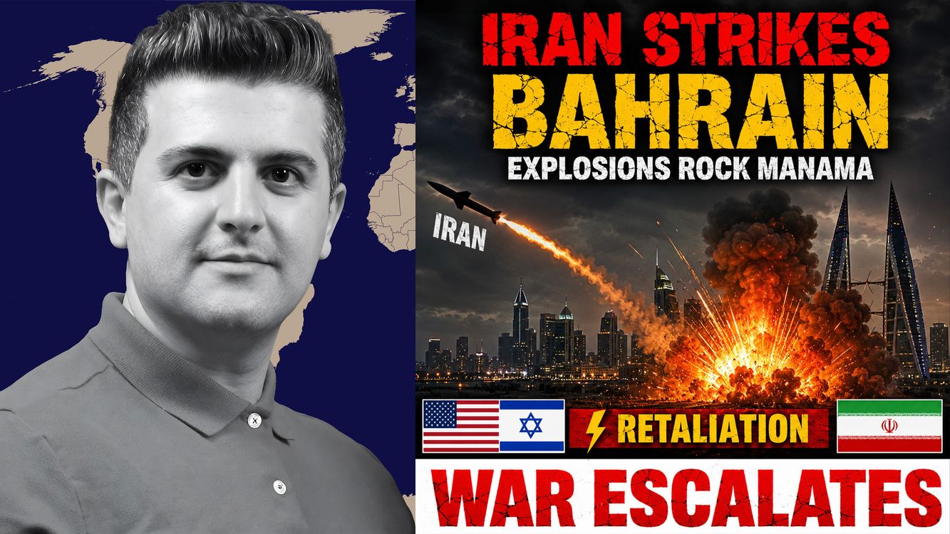 cover art for Nima R. Alkhorshid: Iran LAUNCHES Immediate Retaliation: Explosions Rock Bahrain After US Strikes