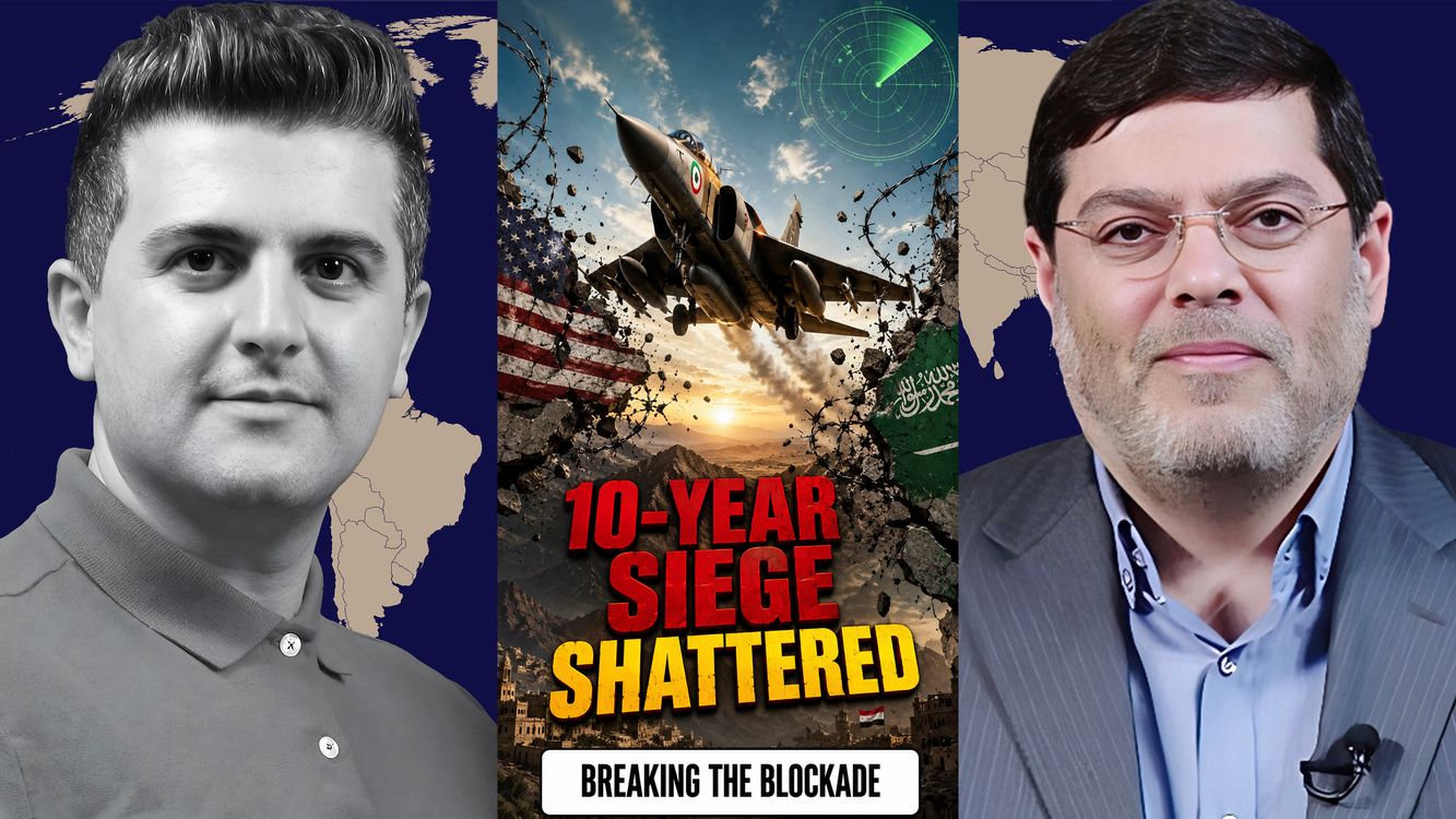 cover art for Seyed M. Marandi: Iranian Jet Breaches 10-YEAR SIEGE as Iran Defies US-Saudi BLOCKADE on Yemen