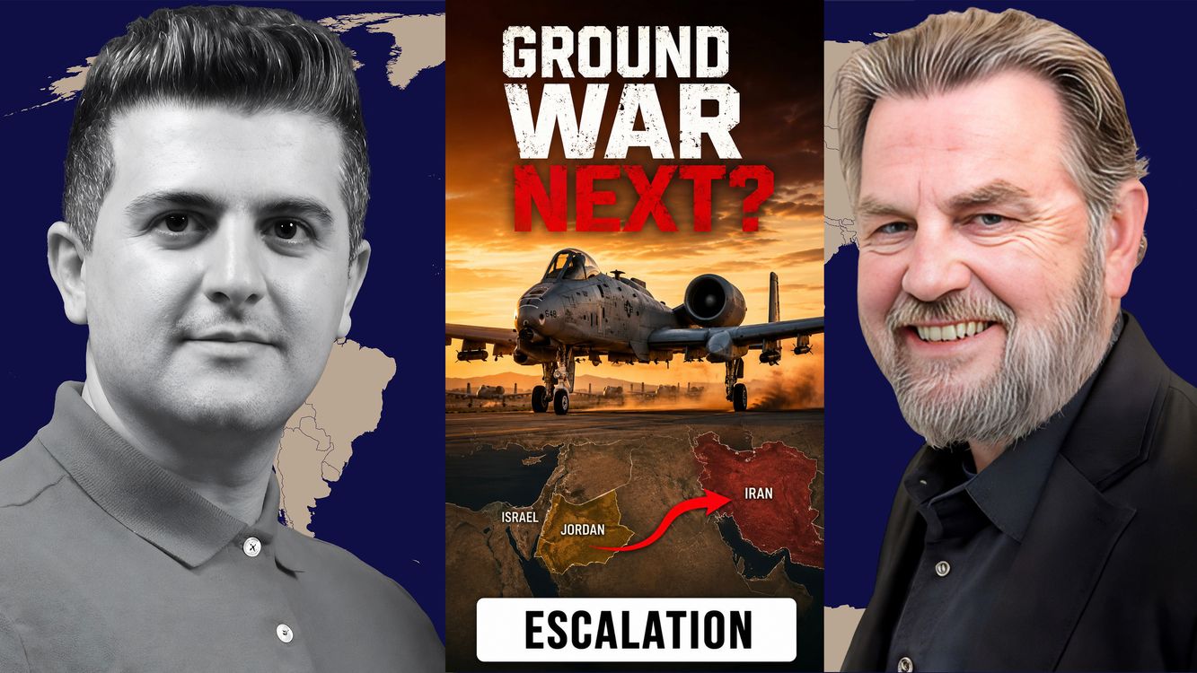 cover art for Larry Johnson: 8 US A-10 Warthogs Deploy to Jordan, Ground War Next?