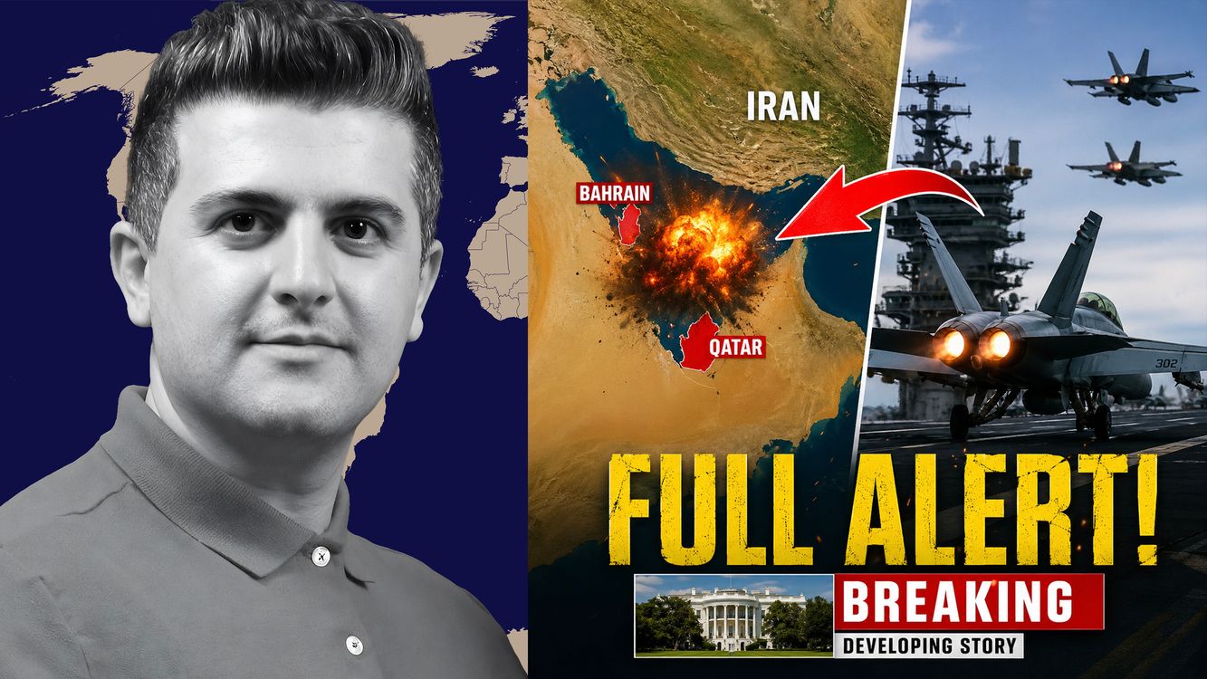 cover art for Nima R. Alkhorshid: IRAN BOMBS QATAR & BAHRAIN NOW! U.S. Bases on FULL ALERT!