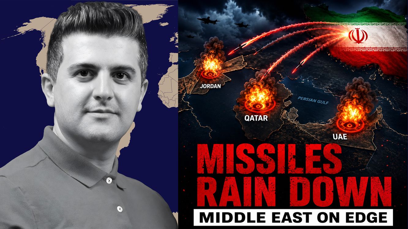 cover art for Nima R. Alkhorshid: Iran EXPANDS the War: Missiles Rain Down on Qatar, UAE & Jordan