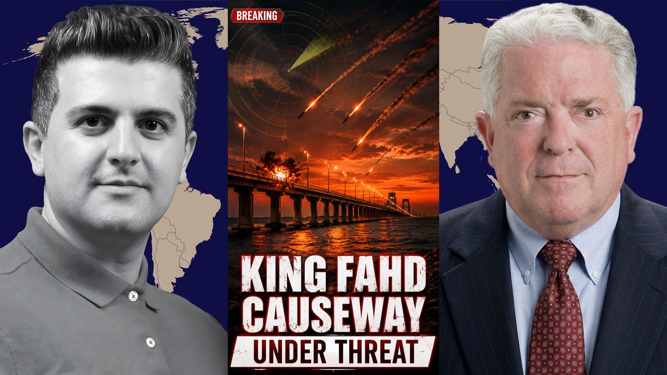 cover art for Amb. Chas Freeman: Iran Targets Key Saudi-Bahrain Bridge After U.S. Attacks on it's infrastructures