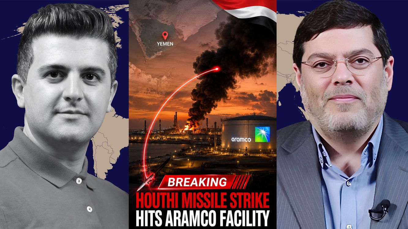 cover art for Seyed M. Marandi: Aramco Facility Engulfed in Flames After Yemeni Missile Strike