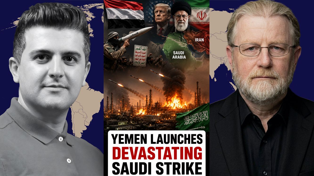 cover art for Larry Johnson: Yemen SLAMS Saudi Oil as Iran and the US Prepare for MASSIVE MOVES