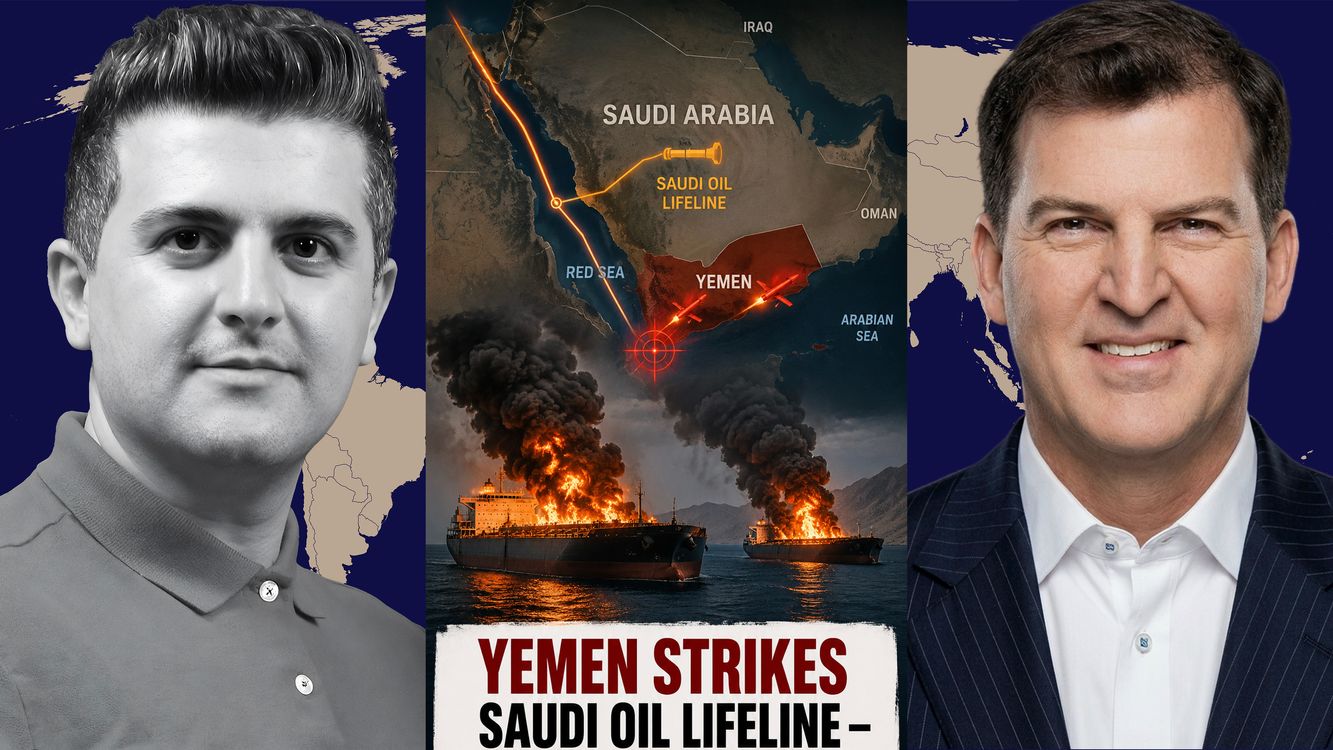 cover art for David Pyne: Yemenis Strike Saudi Ammo Depot - Iran Locks Down Hormuz