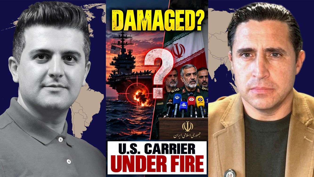 cover art for Lt. Col. Anthony Aguilar: Iran Says It DAMAGED a U.S. Aircraft Carrier