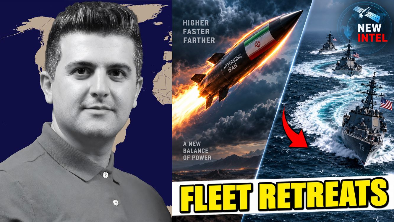 cover art for Nima R. Alkhorshid: US Navy FLEES After Iran’s Hypersonic Missile Impact – New Intel Revealed