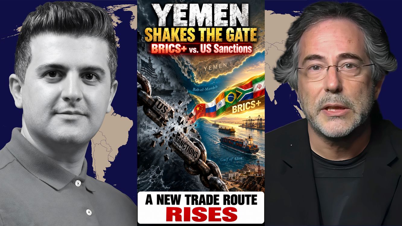 cover art for Pepe Escobar: Yemen Shakes the Gate of Tears — BRICS+ Blows Up Trump’s Sanctions