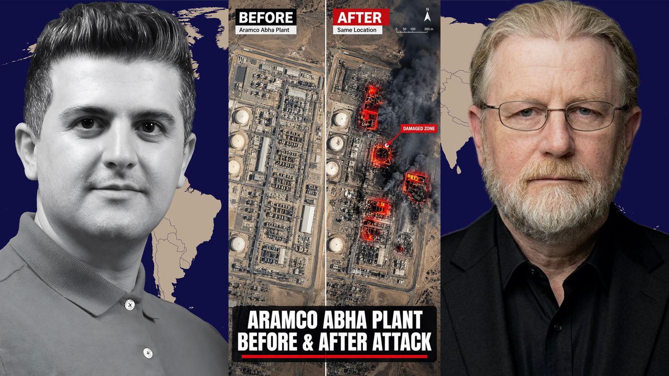 cover art for Larry Johnson: Satellite Images Reveal Massive Damage at Aramco’s Abha Plant After Houthi Attack