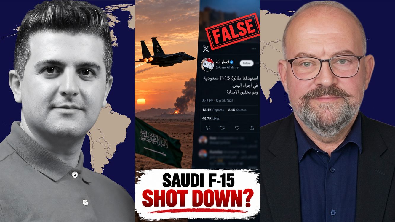 cover art for Elijah Magnier: Saudi F-15 Shot Down! Ansarallah Official’s X Posts Spark Houthi Air Defense Claim