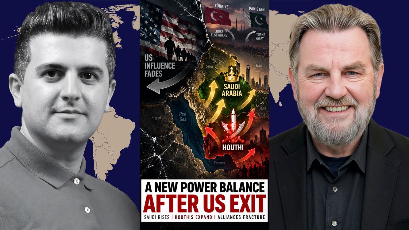 cover art for Larry Johnson: Saudis: Houthis Exploit US Vacuum, Saudi Arabia Feels Abandoned by Pakistan & Türkiye