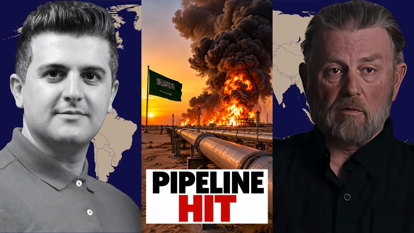 cover art for SMOKE RISING NEAR SAUDI EAST-WEST PIPELINE, DIRECT HIT? - w/ Fmr. CIA Larry Johnson