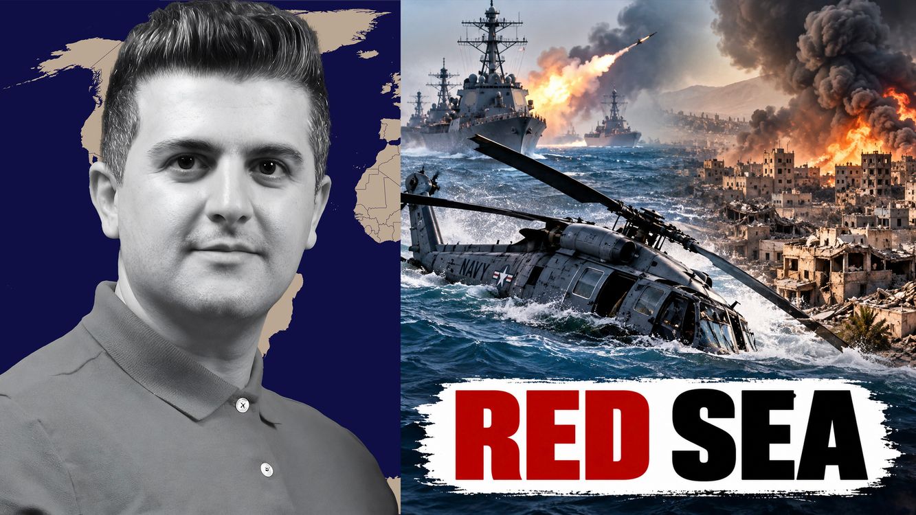 cover art for Nima R. Alkhorshid: The Red Sea Fight DEEPENS: U.S. Navy Helicopter Down, Ta'izz Nears COLLAPSE