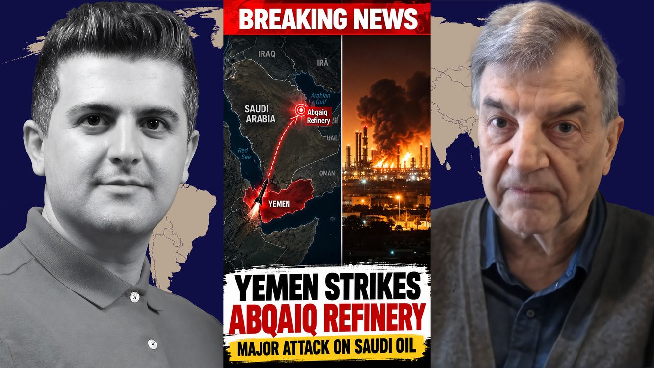 cover art for Michael Hudson: BREAKING: Yemeni Ballistic Missiles Strike Saudi Aramco's Abqaiq Refinery