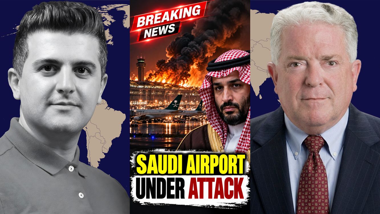 cover art for Amb. Chas Freeman: BREAKING: Saudi Arabia Confirms Major Attack on Riyadh Airport
