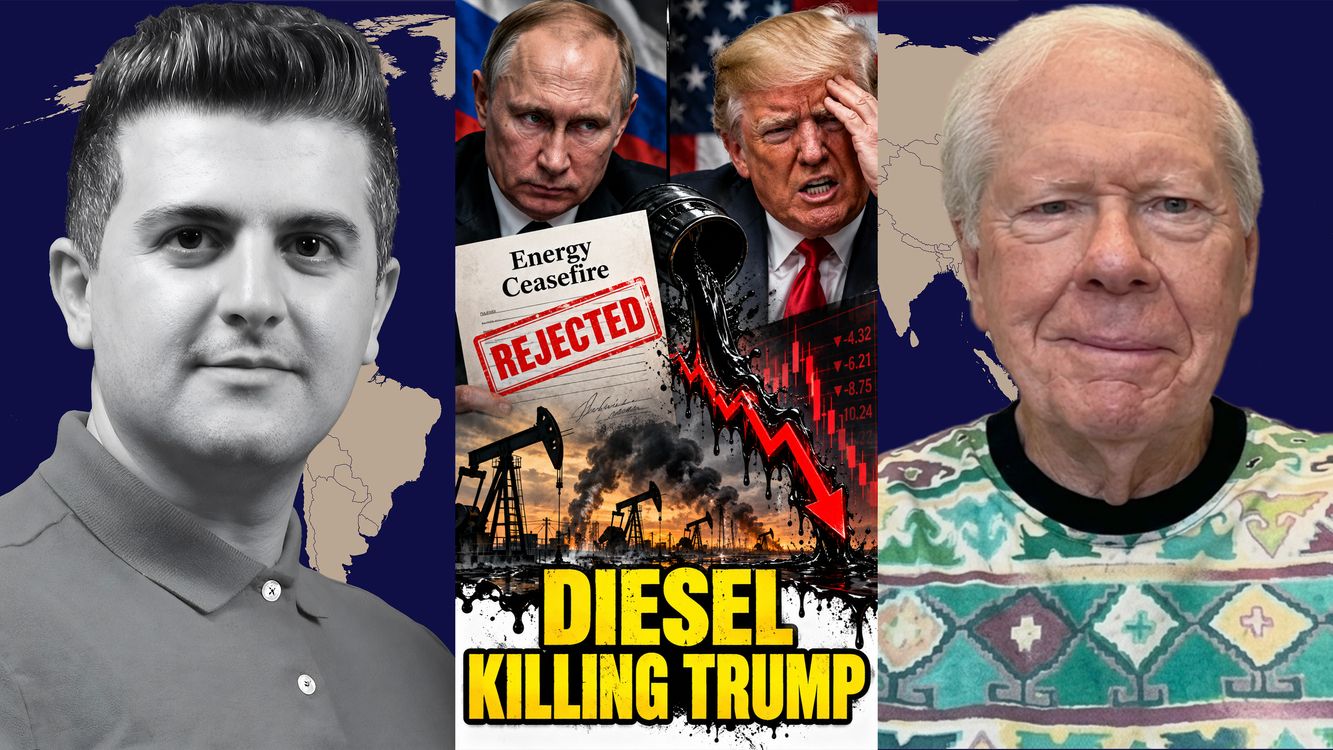 cover art for RUSSIA REJECTS TRUMP'S ENERGY CEASEFIRE - DIESEL KILLING TRUMP - w/ Paul Craig Roberts