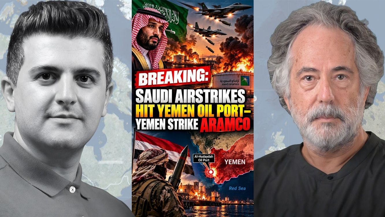 cover art for Pepe Escobar: BREAKING: Saudi Airstrikes Hit Yemen Oil Port—Yemen to Strike ARAMCO
