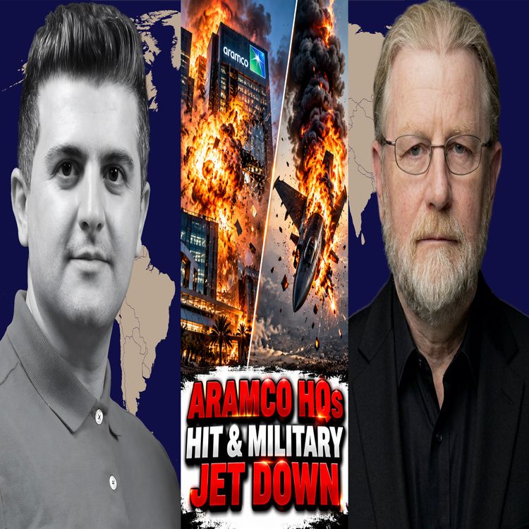 cover art for YEMENI MISSILES HIT TWO ARAMCO HQs & a FIGHTER JET - w/ Fmr. CIA Larry Johnson