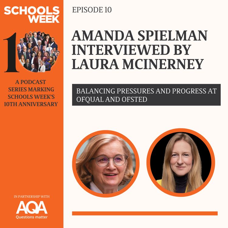 cover art for Amanda Spielman interviewed by Laura McInerney
