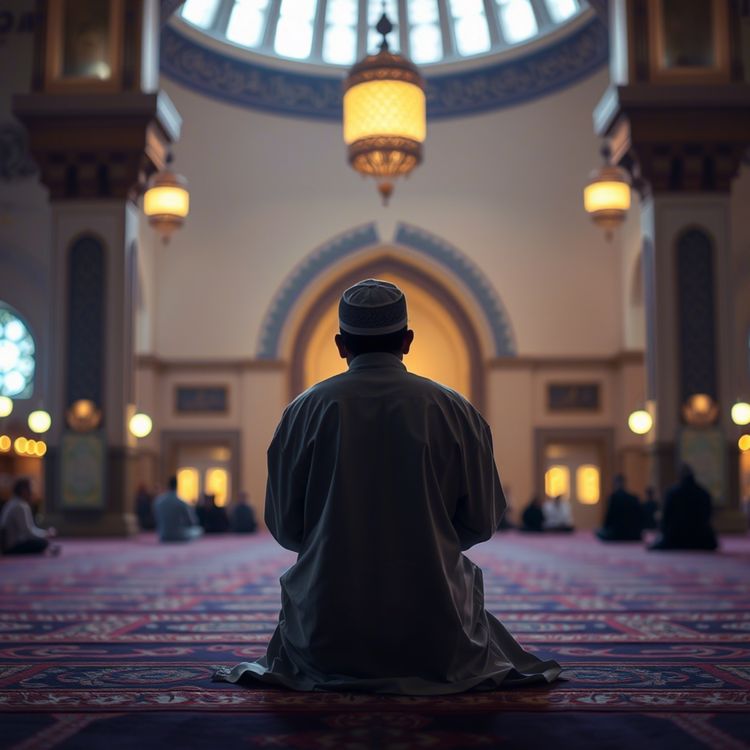 cover art for Praying on the nights of Ramadan means of getting closer to Allah.