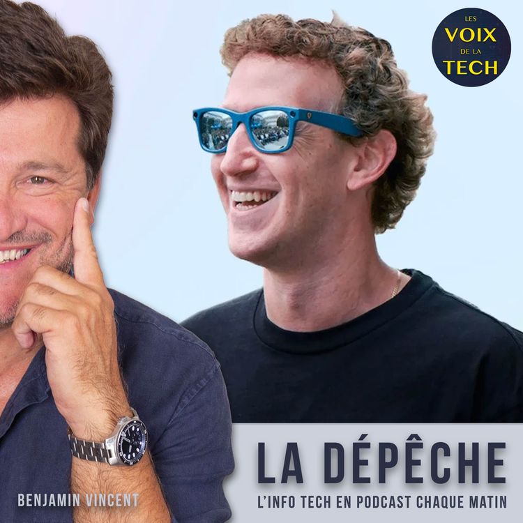 cover art for La dépêche | La semaine de Meta avec ses premières lunettes AR avec écran intégré au verre ?