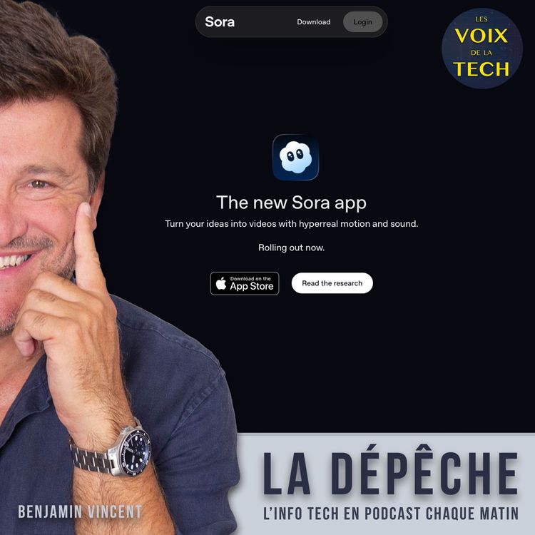 cover art for La dépêche | Sora 2 + Instant Checkout : OpenAI sature le monde de l’IA avec une annonce par jour