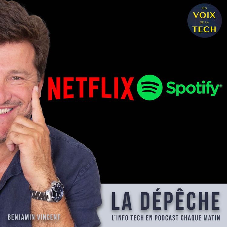 cover art for La dépêche | Les podcast vidéo vont débarquer sur Netflix avec Spotify