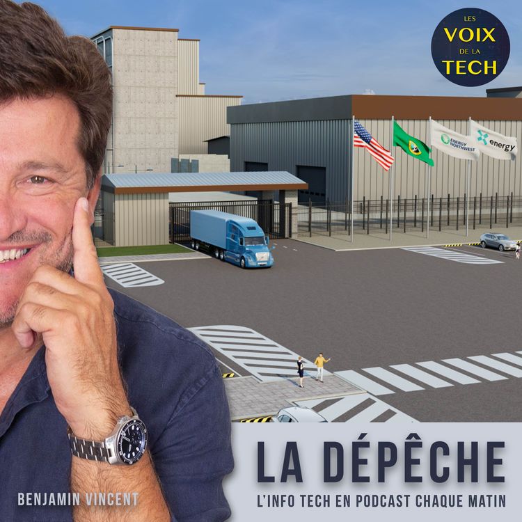 cover art for La dépêche | IA : Amazon présente les premières images son futur petit réacteur nucléaire modulaire
