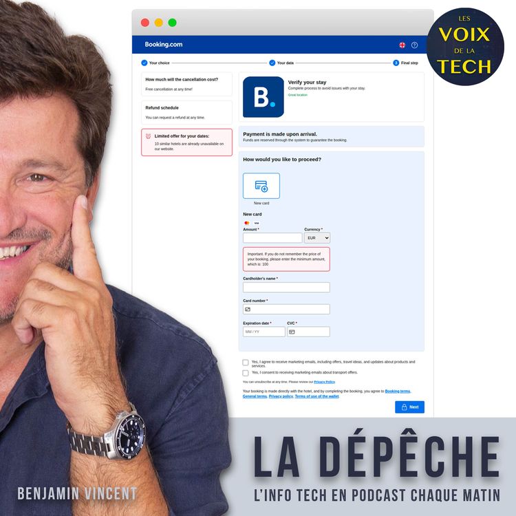 cover art for La dépêche | Client Booking.com ? Attention aux faux mails : ne payez pas deux fois vos prochaines vacances !