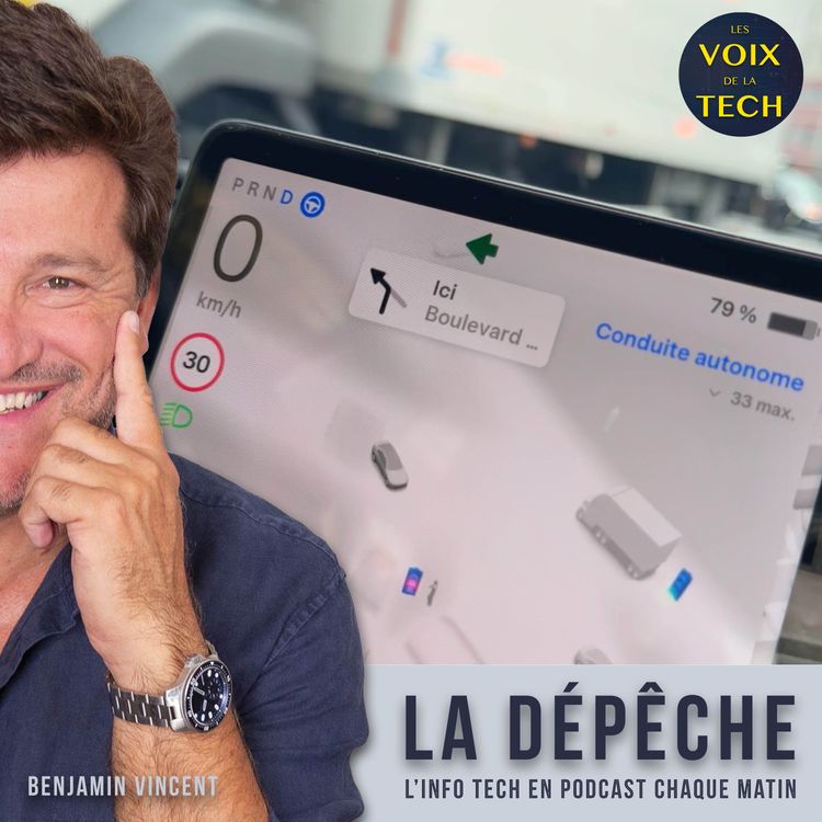 cover art for La dépêche | Conduite autonome : j’ai testé, à Paris, le FSD (sous surveillance) de Tesla