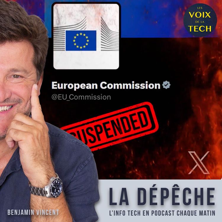 cover art for La dépêche | Elon Musk inonde X avec plus de 100 posts dont un drapeau nazi depuis l’amende de l’UE vendredi